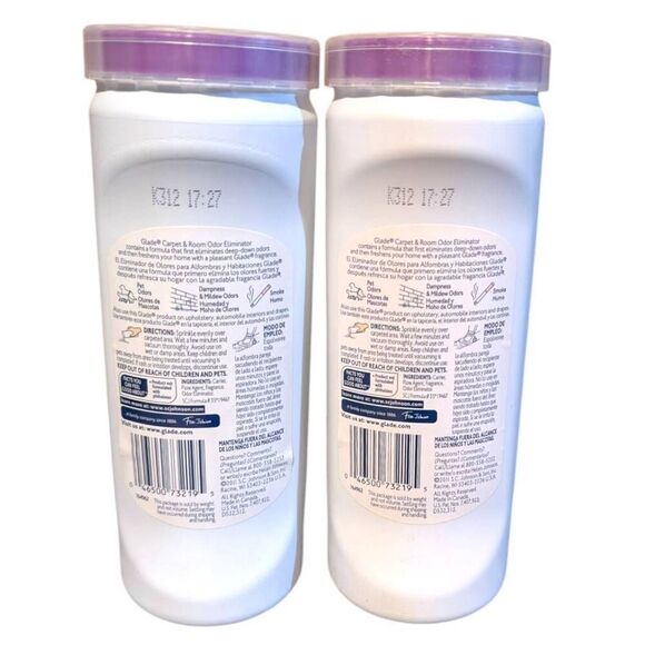 Glade Carpet & Room Odor Eliminator Lavender & Peach Blossom 32 oz Lot‎ of 2 - Picture 2 of 5